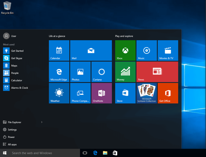 Windows_10_start-menyn