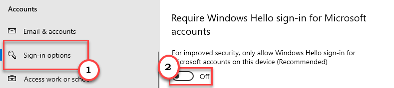 Wymagaj logowania Windows Hello Min