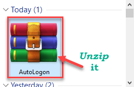 Wyciąg z autologowania Min