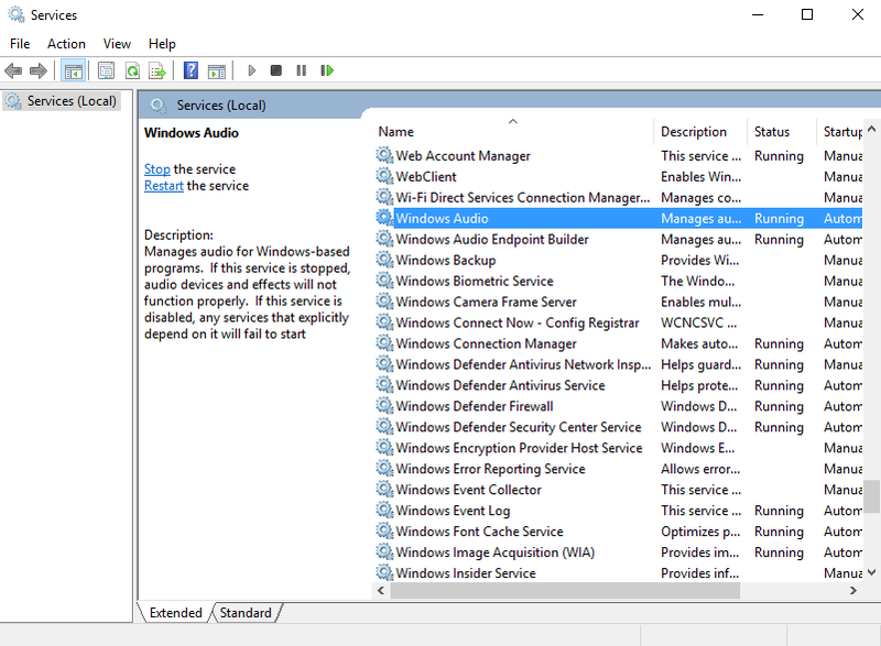 Serviços do Windows