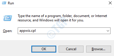 1 Execute o Appwiz
