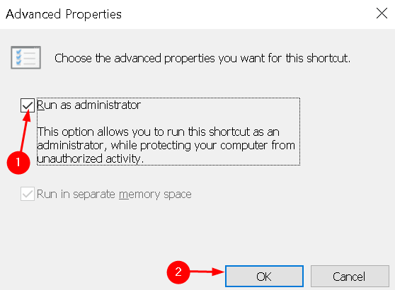 Propriedades do Chrome Avançadas Executar como Administrador Mínimo