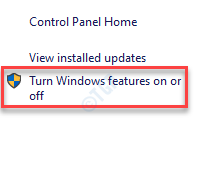 控制面板程序和功能打开或关闭 Windows 功能
