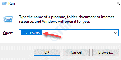 运行命令 Services.msc 输入