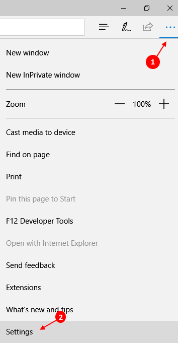 Microsoft Edge-inställningar