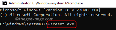 Wsreset Befehl Ausführen Zurücksetzen Speichern Min