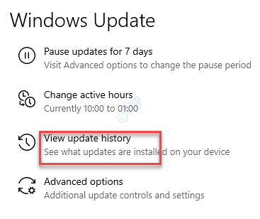 设置 Windows 更新 查看更新历史记录