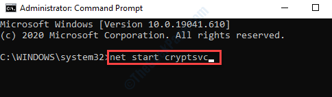 Komut İstemi (yönetici) Catroot2 Klasörünü Sıfırlamak İçin Komutu Çalıştırın Enter