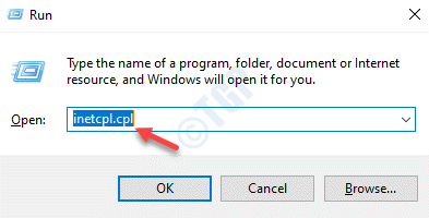 Spustite príkaz Inetcpl.cpl Enter