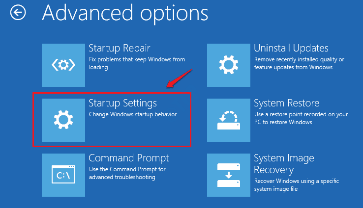 5 Startup Repair Startinställningar