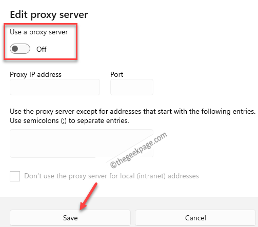 Redaguoti tarpinį serverį Naudoti tarpinį serverį Išjungti Išsaugoti Min