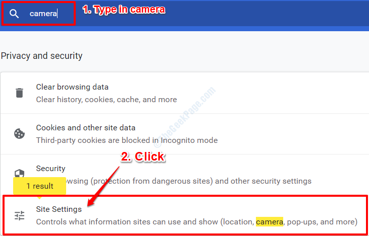 2 Ρυθμίσεις τοποθεσίας Chrome