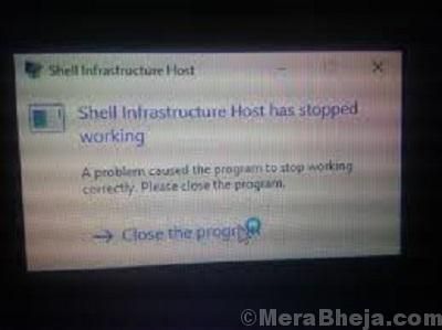 El host de infraestructura de Shell ha dejado de funcionar