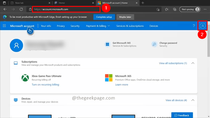 Račun Microsoft Min