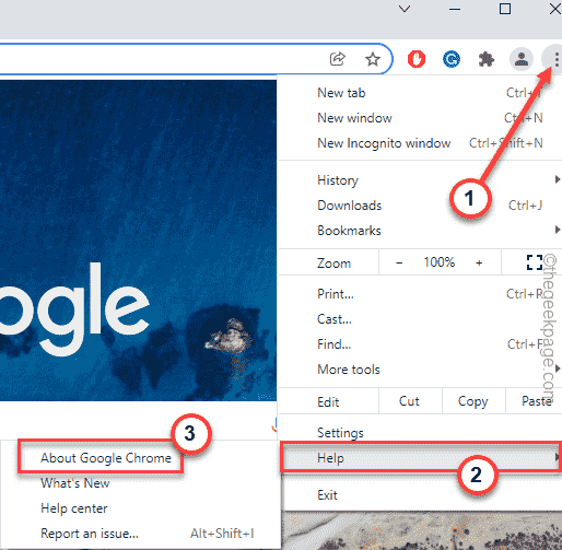 Pomoč O brskalniku Google Chrome Min