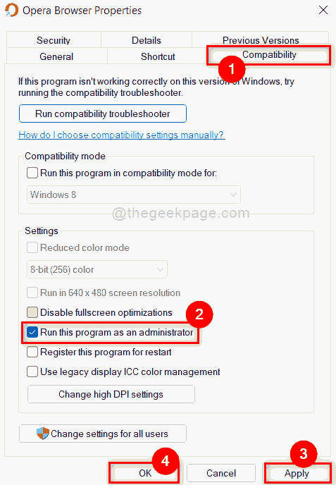 Als Admin ausführen Checkbox 11zon