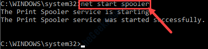 Net Start Spooler