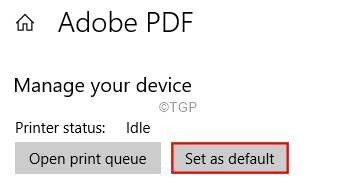 Définir par défaut