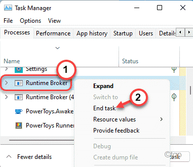 Runtime Broker Koniec Min