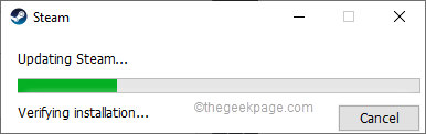 Steam Min . updaten