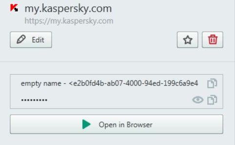 Kaspersky Passwort-Manager
