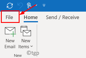 قائمة ملف Outlook دقيقة