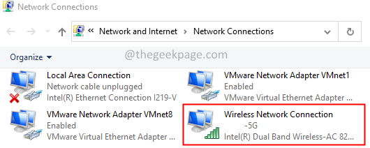 Dvokliknite na omrežni adapter