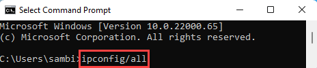 Ipconfig Alla Min