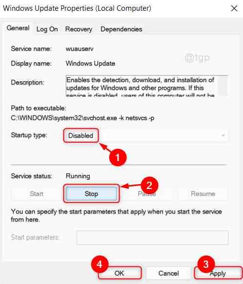Windows Update-service uitgeschakeld Win11 11zon