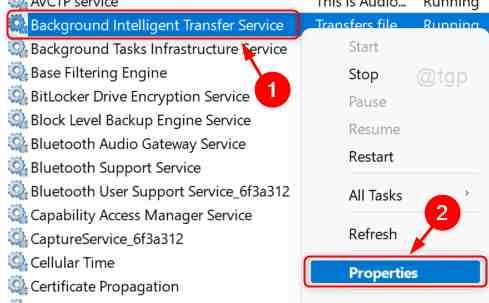 Eigenschappen Bits Diensten Win11 11zon