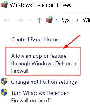 Windows Firewall App toestaan ​​min