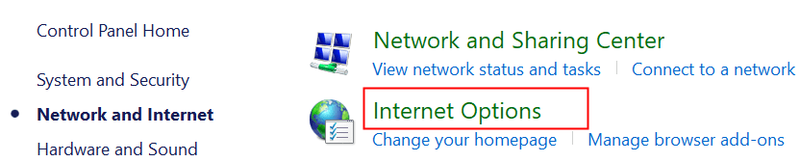Internetopties Configuratiescherm Min