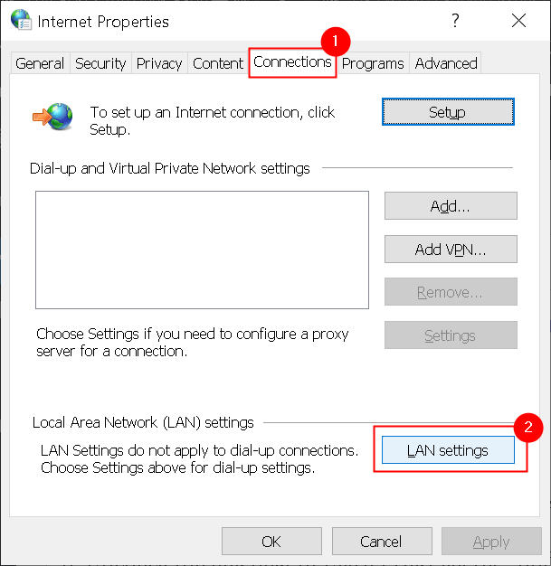 Internet Eigenschappen Verbindingen Lan Instellingen Min