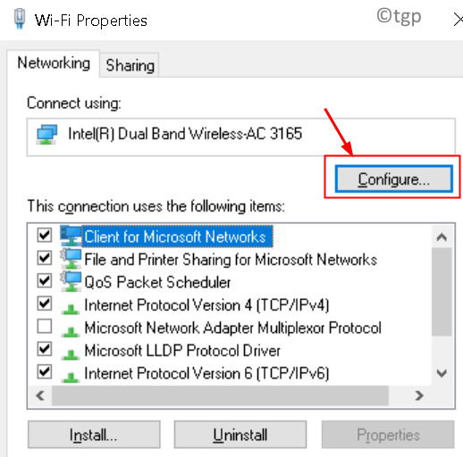 Botão de configuração do adaptador sem fio Mínimo