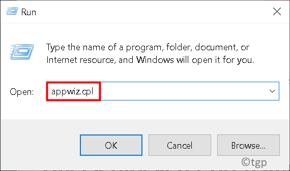 Executar Appwiz Min