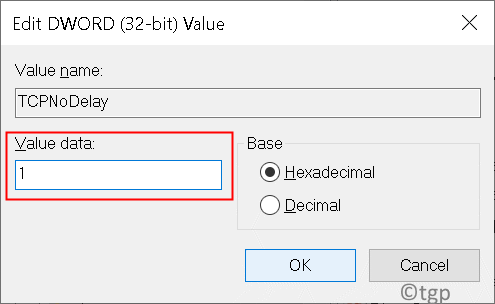 Tcpnodelay Value Data Min