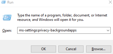 Ms Settings Privaatsus taustarakendused