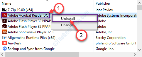 Désinstaller Adobe Reader