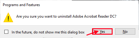 Oui Désinstaller