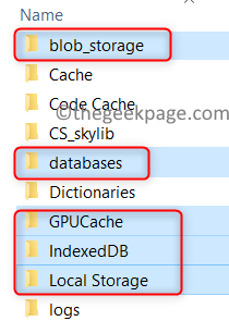 Foldere cache Min