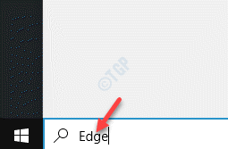Запустить край панели поиска Windows