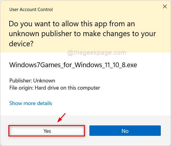 انقر فوق Yes Uac Prompt For Windows7gamesinstallation 11zon