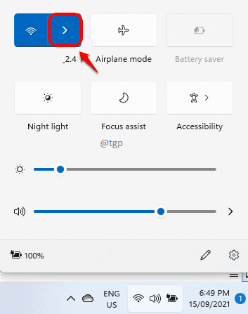 6 „Wi-Fi“ rodyklė dešinėn