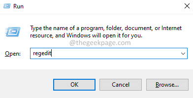 Regedit In Run