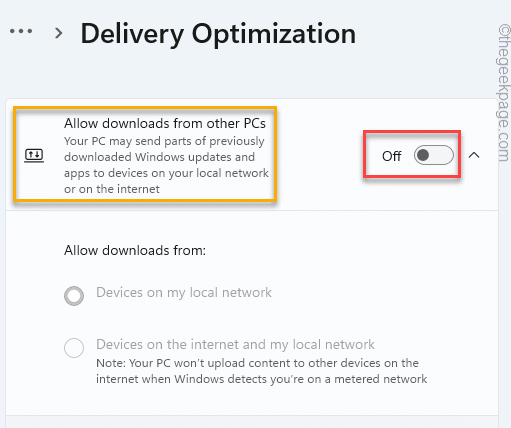 Permitir downloads fora do mínimo