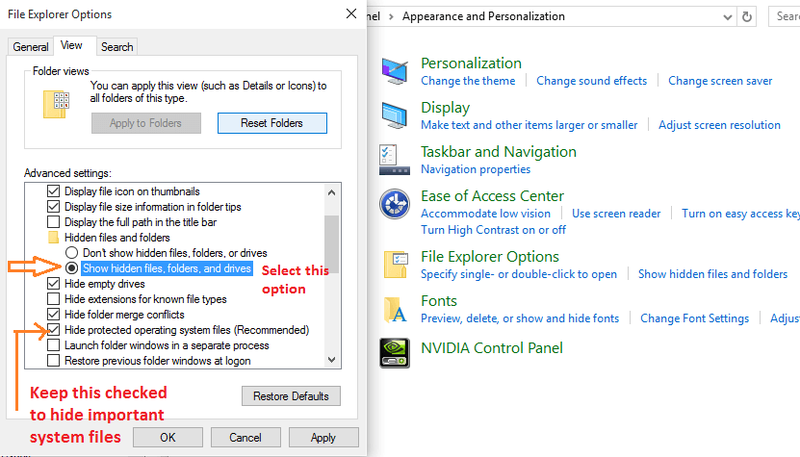 show-hidden-files-windows-10