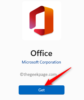 Office Store 설치하려면 클릭 최소