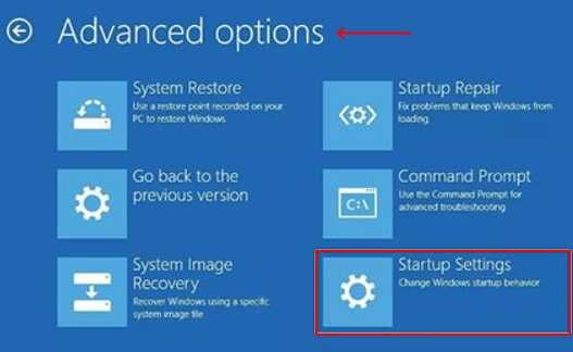 Configuración de inicio