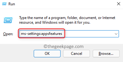 Ausführen Einstellungen Apps Funktionen Min