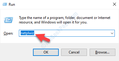 Spustite Command Search Netplwiz Ok